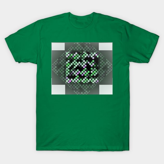 Cross The Polka patchwork pattern T-Shirt by TriForceDesign